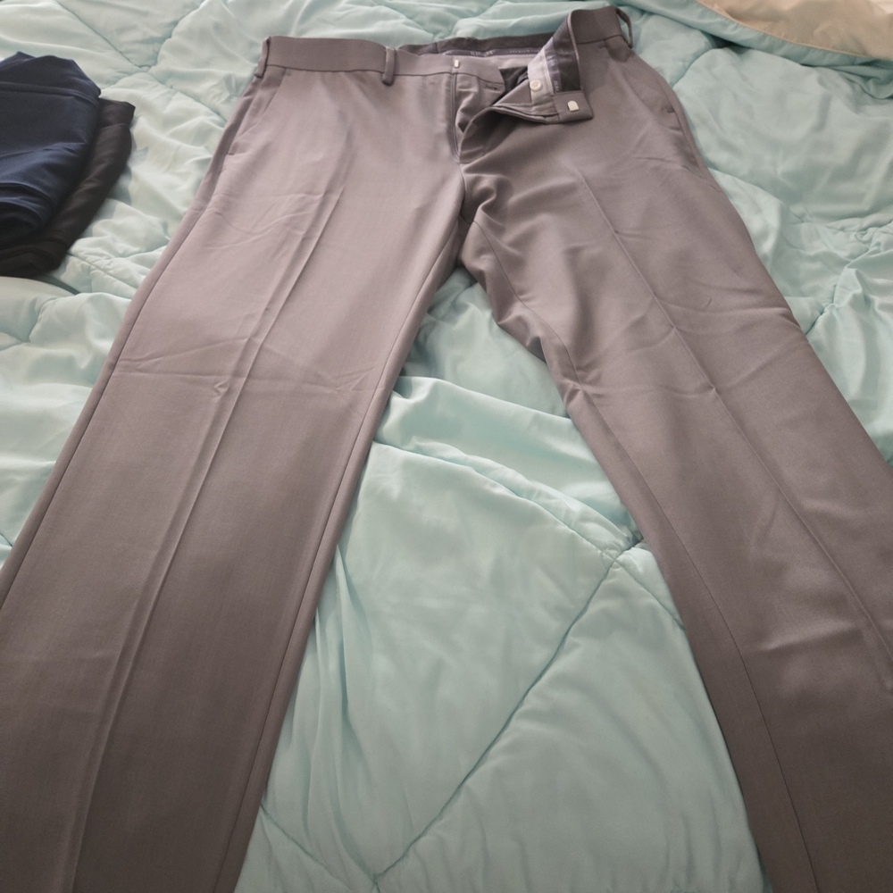 Cole Haan Men's Elegant Gray Dress Pants
